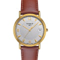 Tissot Tissot Oroville T71.3.425.34  T71342534 кварцевые мужские часы серебристый циферблат, браслет кожаный — вид спереди