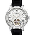Earnshaw Earnshaw Longcase ES-8169-04  ES-8169-04 механические мужские часы белый циферблат, браслет кожаный — вид спереди