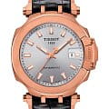 Tissot Tissot T-Race Swissmatic T115.407.37.031.00 T Race T1154073703100 механические мужские часы  серебристый циферблат, браслет кожаный — вид спереди