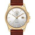 Santa Barbara Polo & Racquet Club Santa Barbara Polo & Racquet Club Noble SB.1.10535-6  SB.1.10535-6 кварцевые мужские часы серебристый циферблат, браслет кожаный — вид спереди