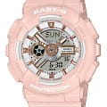 Casio Casio Baby-G BA-110XRG-4ADR  BA-110XRG-4ADR кварцевые женские часы  циферблат, браслет пластик — вид спереди