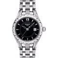 Tissot Tissot Small Lady T072.010.11.058.00 Small T0720101105800 кварцевые женские часы  черный циферблат, браслет нержавеющая сталь — вид спереди