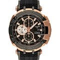 Tissot Tissot T-Race Motogp Automatic T092.427.27.051.00 T Race T0924272705100 механические мужские часы  черный циферблат, браслет силикон — вид спереди