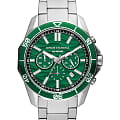 Armani Exchange Armani Exchange Dante AX1957  AX1957 кварцевые мужские часы зеленый циферблат, браслет нержавеющая сталь — вид спереди