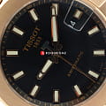 Tissot Tissot T-Race Swissmatic T115.407.37.051.00 механические мужские часы часы, крупный план черный циферблат