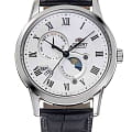 Orient Orient Sun & Moon RN-AK0005S  RN-AK0005S механические мужские часы белый циферблат, браслет кожаный — вид спереди