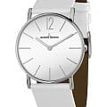 Jacques Lemans Jacques Lemans Classic 1-2030B  1-2030B кварцевые мужские часы белый циферблат, браслет кожаный — вид спереди