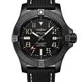 Breitling Breitling Avenger Automatic 45 Seawolf Night Mission V17319101B1X1  V17319101B1X1 механические мужские часы черный циферблат, браслет кожаный — вид спереди
