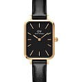 Daniel Wellington Daniel Wellington Quadro DW00100560  DW00100560 кварцевые женские часы черный циферблат, браслет кожаный — вид спереди