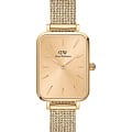Daniel Wellington Daniel Wellington Quadro Pressed Unitone DW00100485  DW00100485 кварцевые женские часы золотой циферблат, браслет нержавеющая сталь — вид спереди