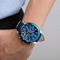Festina Festina Timeless Chrono F20561/3 кварцевые мужские часы часы, крупный план синий циферблат