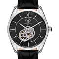 Santa Barbara Polo & Racquet Club Santa Barbara Polo & Racquet Club Luxury SB.4.1008-2  SB.4.1008-2 механические мужские часы черный циферблат, браслет кожаный — вид спереди