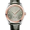 Omega Omega Seamaster Aqua Terra 220.23.38.20.60.001 Aqua Terra 22023382060001 механические женские часы зеленый циферблат, браслет кожаный — вид спереди