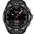 Tissot Tissot T-Touch Connect Solar T121.420.47.051.03 T Touch T1214204705103 кварцевые мужские часы черный циферблат, браслет каучук — вид спереди