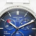 Certina Certina DS-7 Chronograph C043.417.44.041.00, ds 7 швейцария мужские часы на браслете титановый боковой вид