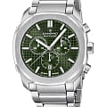 Candino Candino Chronos Carree C4746/3  C4746/3 кварцевые мужские часы зеленый циферблат, браслет нержавеющая сталь — вид спереди