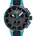 Tissot Tissot T-Race Cycling T111.417.37.441.05 T Race Cycling T1114173744105 кварцевые мужские часы черный циферблат, браслет силикон — вид спереди
