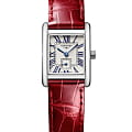 Longines Longines DolceVita L5.200.4.71.5  L52004715 кварцевые женские часы серебристый циферблат, браслет кожаный — вид спереди