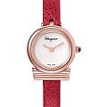 Salvatore Ferragamo Salvatore Ferragamo Gancini SFIK00619  SFIK00619 кварцевые женские часы  перламутровый циферблат, браслет кожаный — вид спереди