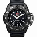 Luminox Luminox Scott Cassell Deep Dive 1550 XS.1551  XS.1551 кварцевые мужские часы  черный циферблат, браслет каучук — вид спереди