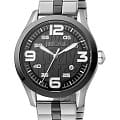 Just Cavalli Just Cavalli Gents JC1G108M0075  JC1G108M0075 кварцевые мужские часы черный циферблат, браслет сталь c pvd покрытием — вид спереди