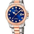 Festina Festina Boyfriend F20505/3  F20505/3 кварцевые женские часы синий циферблат, браслет нержавеющая сталь с pvd-покрытием — вид спереди