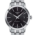 Tissot Tissot Classic Dream Swissmatiс T129.407.11.051.00 Classic Dream T1294071105100 механические мужские часы черный циферблат, браслет нержавеющая сталь — вид спереди