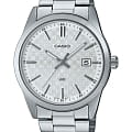 Casio Casio Collection MTP-VD03D-7AUDF (MTP-VD03D-7A)  MTP-VD03D-7A кварцевые мужские часы серебристый циферблат, браслет нержавеющая сталь — вид спереди