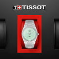 Tissot Tissot PRX T137.410.11.091.01 мужские часы бирюзовый циферблат на запястье