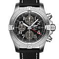 Breitling Breitling Avenger Chronograph GMT 45 A24315101B1X2  A24315101B1X2 механические мужские часы черный циферблат, браслет кожаный — вид спереди