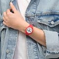 Swatch Swatch Gent Standard GZ713, gent швейцария мужские часы на браслете пластик боковой вид