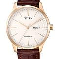 Citizen Citizen Automatic NH8353-18A  NH8353-18A механические мужские часы бежевый циферблат, браслет кожаный — вид спереди