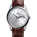 Rado Rado Hyperchrome R32115105 Automatic R32115105 механические мужские часы серебристый циферблат, браслет кожаный — вид спереди