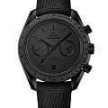 Omega Omega Speedmaster Dark Side of the Moon 311.92.44.51.01.005  Dark Side of The Moon 31192445101005 механические мужские часы черный циферблат, браслет нейлон — вид спереди