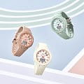 Casio Casio Baby-G BSA-B100CS-3A кварцевые женские часы часы крупный план бирюзовый циферблата