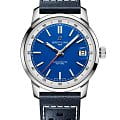 Breitling Breitling Top Time B31 AB3113A71C1X1  AB3113A71C1X1 механические мужские часы синий циферблат, браслет кожаный — вид спереди