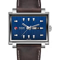 Rado Rado HyperChrome R33017205 Automatic R33017205 механические мужские часы синий циферблат, браслет кожаный — вид спереди