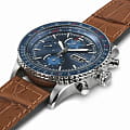 Hamilton Hamilton Khaki Aviation Converter Auto Chrono H76746540, khaki aviation швейцария мужские часы на браслете кожаный боковой вид