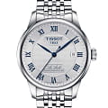 Tissot Tissot Le Locle Powermatic 20th Anniversary 80 T006.407.11.033.03 Le Locle Automatic T0064071103303 механические мужские часы белый циферблат, браслет нержавеющая сталь — вид спереди