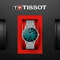 Tissot Tissot Everytime Gent T143.410.11.091.00 кварцевые мужские часы часы, крупный план бирюзовый циферблат