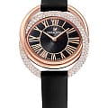 Swarovski Swarovski 5484373  5484373 кварцевые женские часы черный циферблат, браслет кожаный — вид спереди