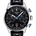 Tissot Tissot Alpine On Board Automatic Chronograph T123.427.16.051.00  T1234271605100 механические мужские часы  черный циферблат, браслет кожаный — вид спереди