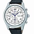 Seiko Seiko Conceptual Series Dress SPC131P1  SPC131P1 кварцевые мужские часы белый циферблат, браслет кожаный — вид спереди