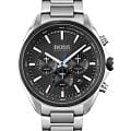 Hugo Boss Hugo Boss Distinct HB1513857  HB1513857 кварцевые мужские часы черный циферблат, браслет нержавеющая сталь 316l — вид спереди