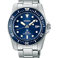Seiko Seiko Prospex SNE585P1  SNE585P1 кварцевые мужские часы  синий циферблат, браслет нержавеющая сталь — вид спереди