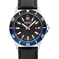 Swiss Military Hanowa Swiss Military Hanowa Flagship X SMWGB2100606  SMWGB2100606 кварцевые мужские часы черный циферблат, браслет кожаный — вид спереди
