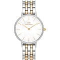 Daniel Wellington Daniel Wellington Petite DW00100665  DW00100665 кварцевые женские часы белый циферблат, браслет сталь c pvd покрытием — вид спереди