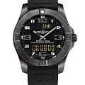 Breitling Breitling Aerospace EVO V79363101B1S1  V79363101B1S1 кварцевые мужские часы черный циферблат, браслет каучук — вид спереди