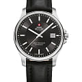 Swiss Military by Chrono Swiss Military by Chrono Сверхточные SM30200.10  SM30200.10 кварцевые мужские часы  черный циферблат, браслет кожаный — вид спереди