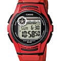 Casio Casio Collection W-213-4A  W-213-4A кварцевые мужские часы зеленый циферблат, браслет пластик — вид спереди
